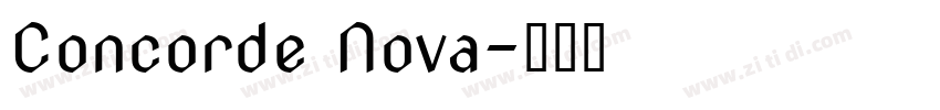 Concorde Nova字体转换